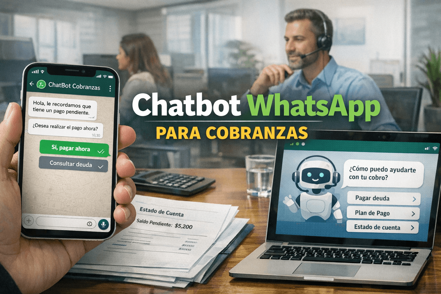 Chatbot WhatsApp para Cobranzas: Cobra Más y Más Rápido