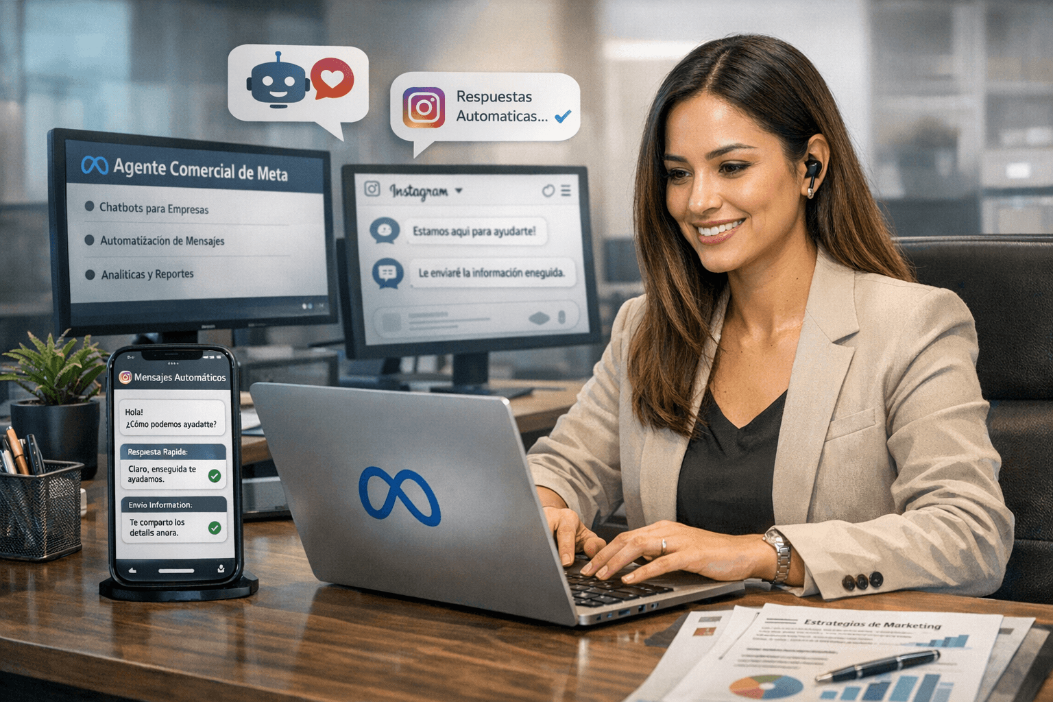 Meta Business Agent en Instagram: cómo responde a tus clientes automáticamente